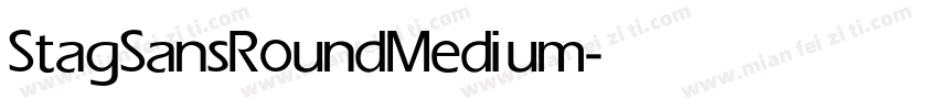 StagSansRound Medium字体转换